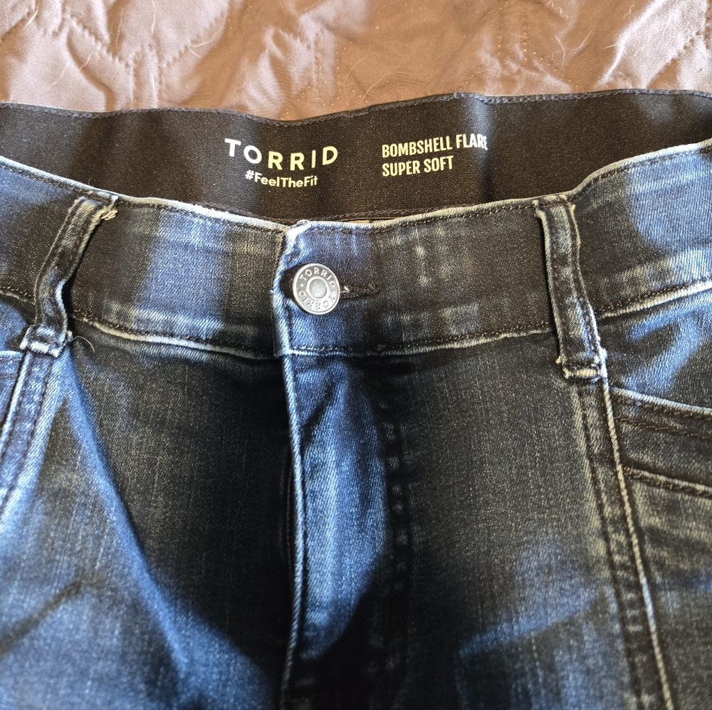 Torrid Bombshell Flare Super Soft Jeans